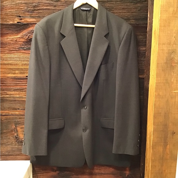 Brooks Other - Brooks Suit Jacket Charcoal Grey Wool Sports Coat SZ 44L